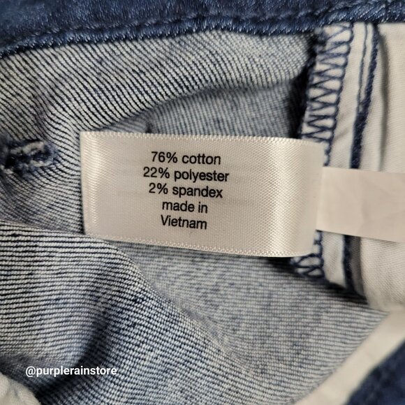 Lane Bryant Trouser Jeans 14 Wide Leg High Rise Medium Dark Wash Stretch Denim - Picture 5 of 13